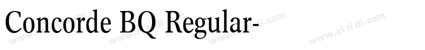 Concorde BQ Regular字体转换
